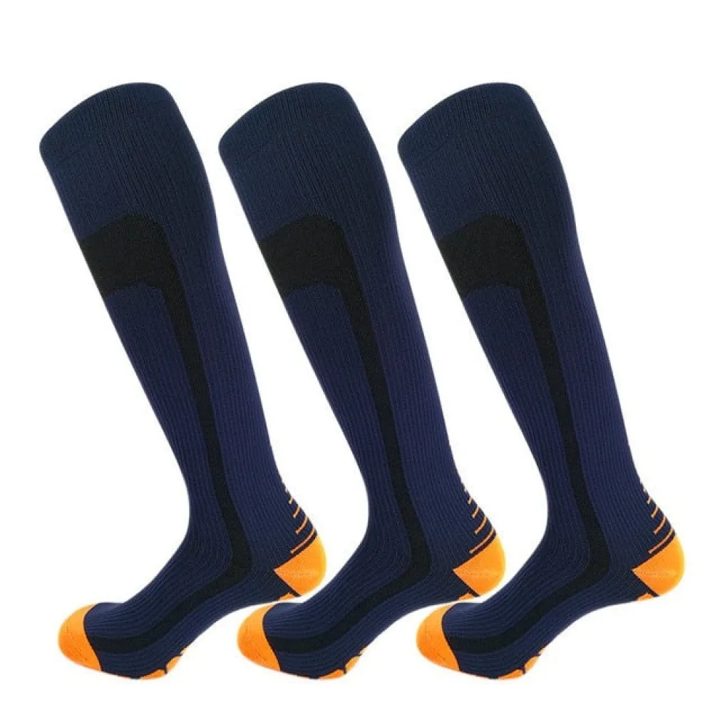 ContiNent 33 Compression Stockings Blood Circulation Promotion Slimming Compression Socks Anti-Fatigue Comfortable Solid Color Socks