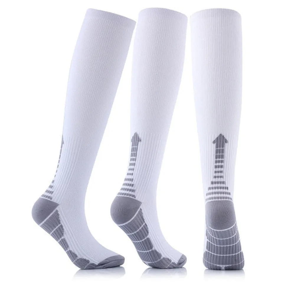 ContiNent 33 Compression Stockings Blood Circulation Promotion Slimming Compression Socks Anti-Fatigue Comfortable Solid Color Socks