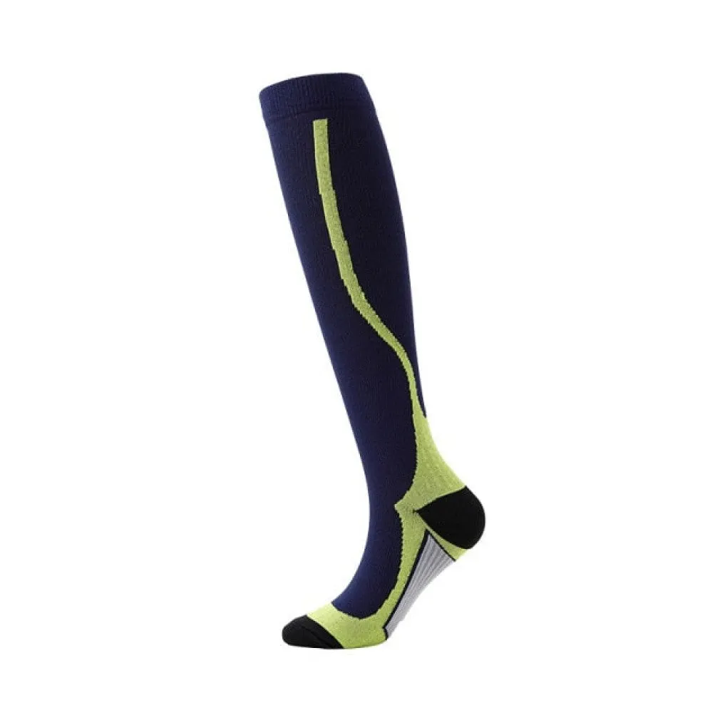 ContiNent 33 Compression Stockings Blood Circulation Promotion Slimming Compression Socks Anti-Fatigue Comfortable Solid Color Socks
