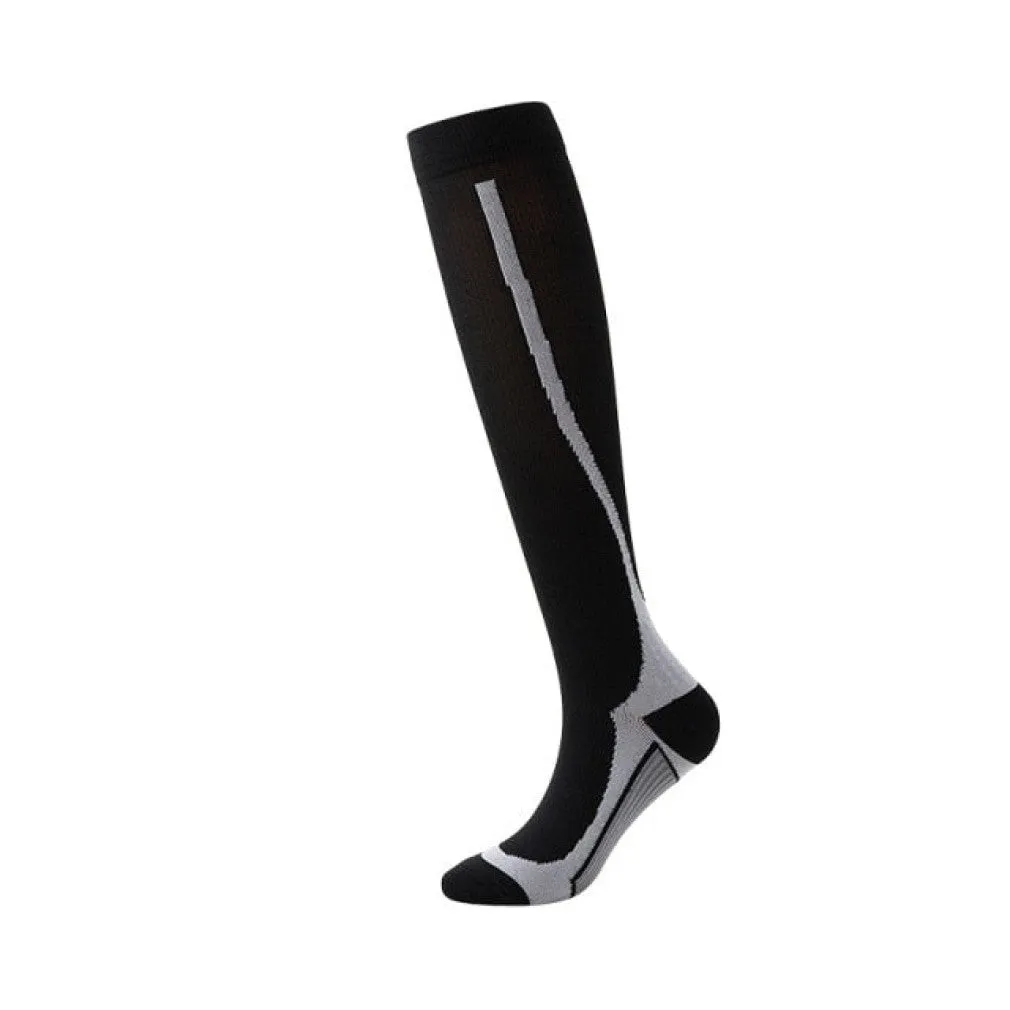 ContiNent 33 Compression Stockings Blood Circulation Promotion Slimming Compression Socks Anti-Fatigue Comfortable Solid Color Socks