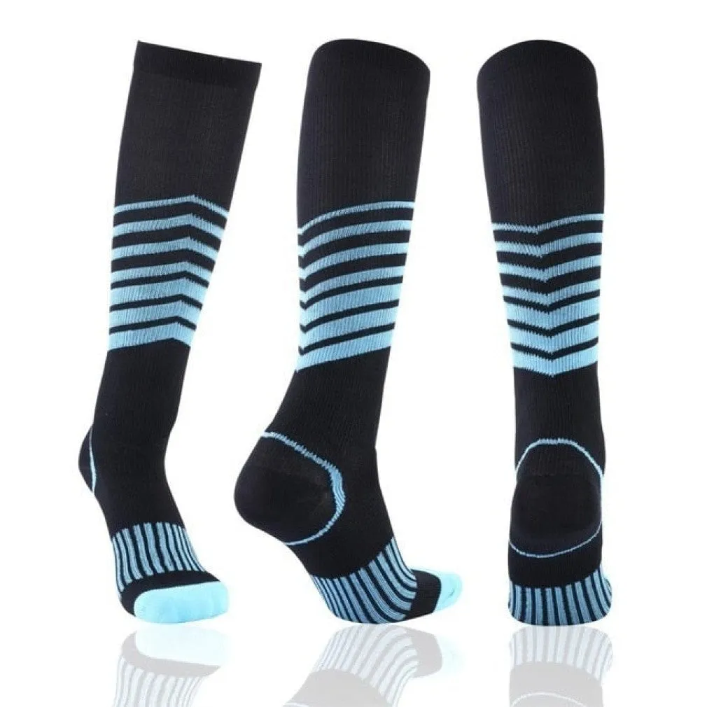 ContiNent 33 Compression Stockings Blood Circulation Promotion Slimming Compression Socks Anti-Fatigue Comfortable Solid Color Socks