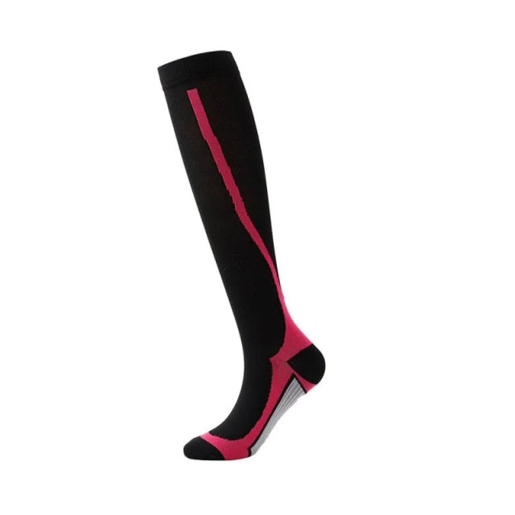 ContiNent 33 Compression Stockings Blood Circulation Promotion Slimming Compression Socks Anti-Fatigue Comfortable Solid Color Socks