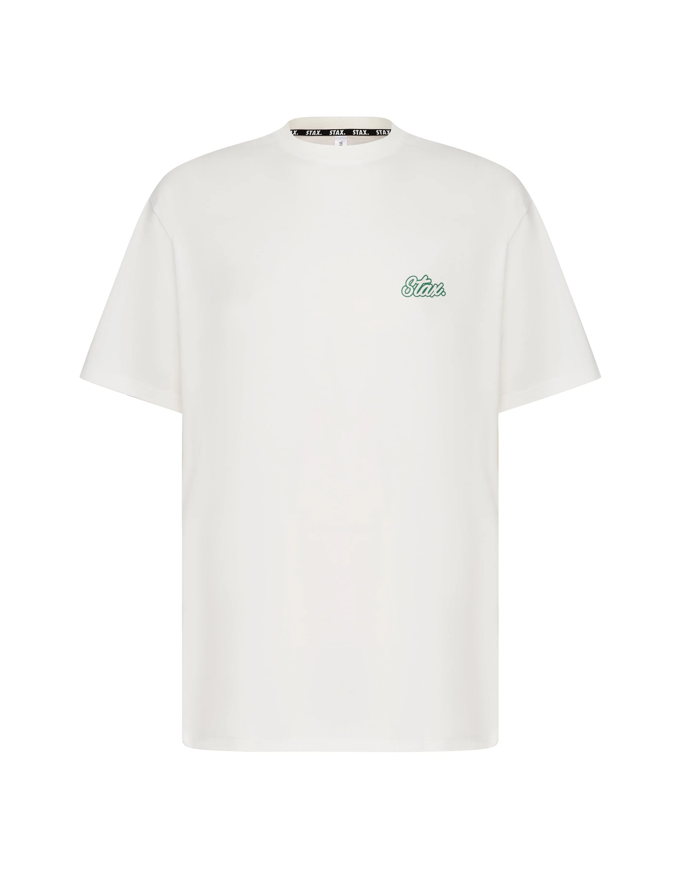 Court Drip Basketball Tee - White & Green