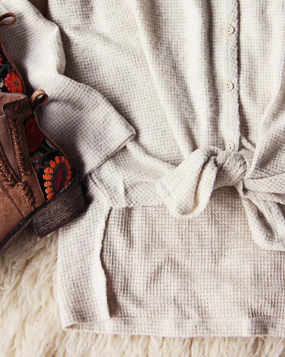 Cozy Tie Thermal in Oatmeal