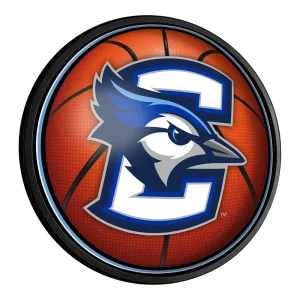 Creighton Bluejays: Basketball - Round Slimline Lighted Wall Sign