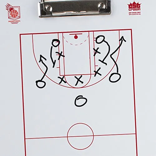 Crown Sporting Goods Dry Erase Basketball Coaching Clipboard
