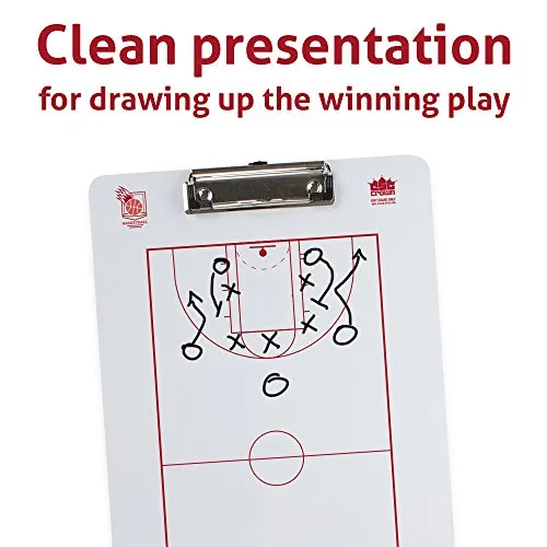 Crown Sporting Goods Dry Erase Basketball Coaching Clipboard
