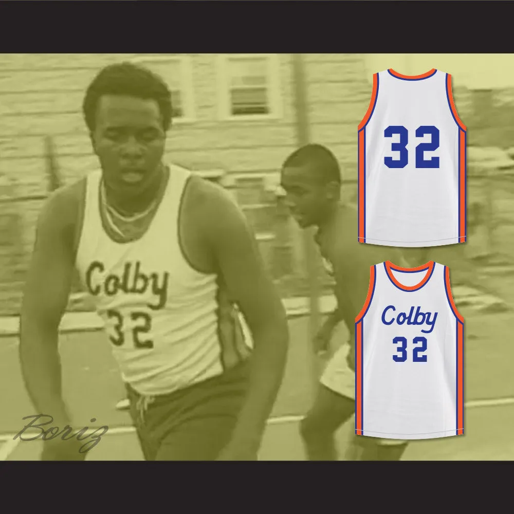 Curtis Gates 32 Colby High School White Basketball Jersey Hoop Dreams