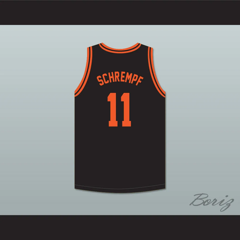 Detlef Schrempf 11 Centralia High School Tigers Black Basketball Jersey 1