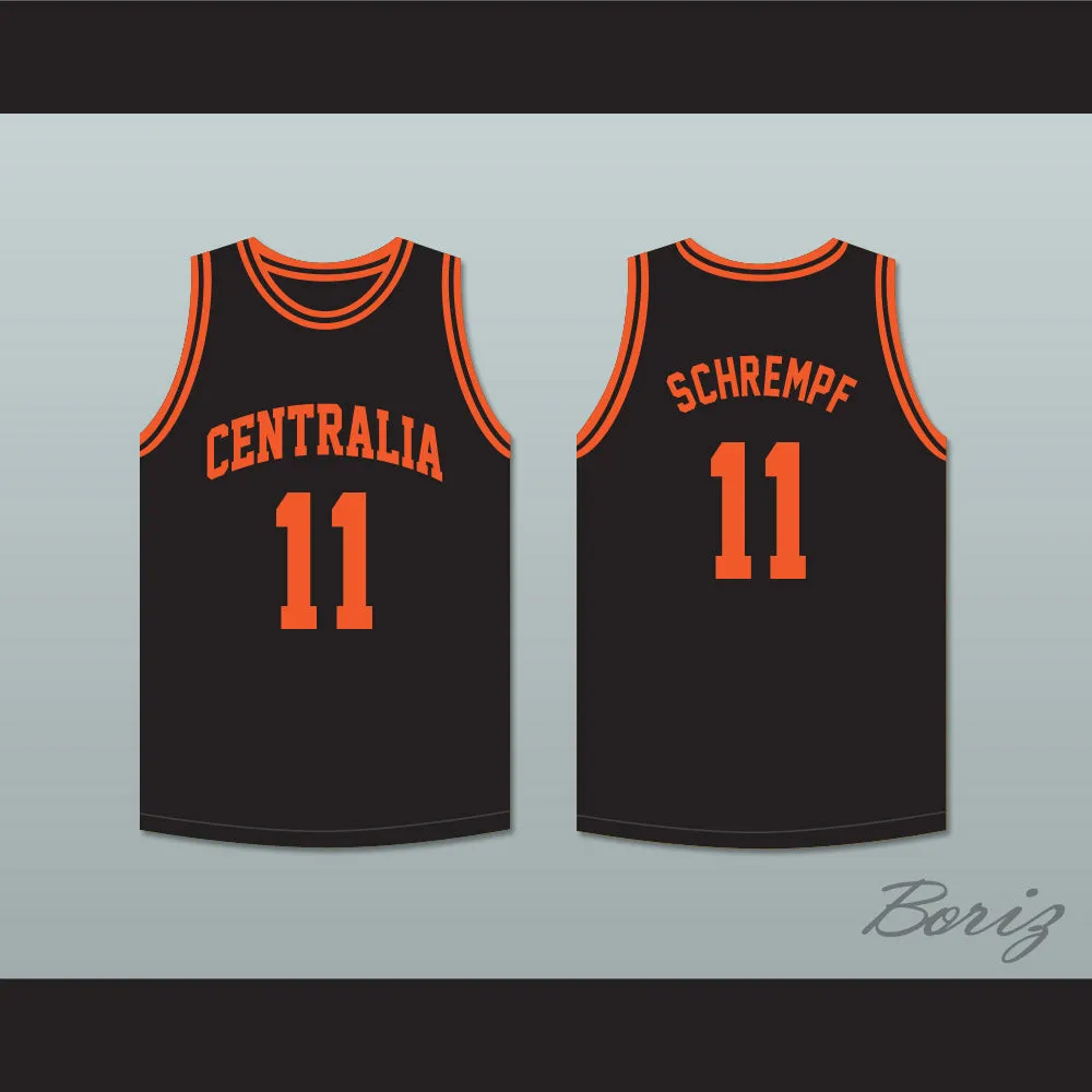 Detlef Schrempf 11 Centralia High School Tigers Black Basketball Jersey 1