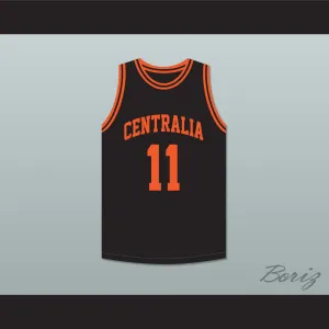 Detlef Schrempf 11 Centralia High School Tigers Black Basketball Jersey 1
