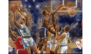 Drawn Basket Ball IR2722 Wallpaper Border