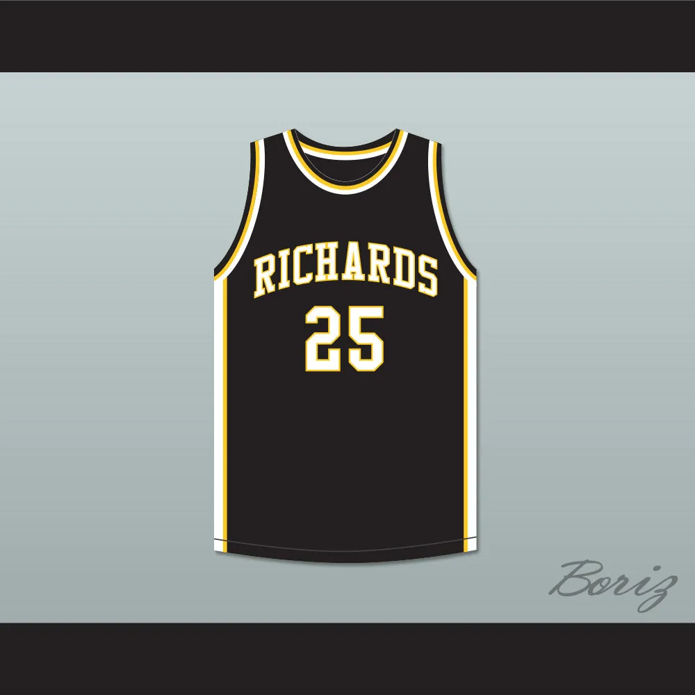 Dwyane Wade 25 Harold L. Richards High School Bulldogs Black Basketball Jersey 4