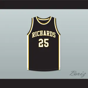 Dwyane Wade 25 Harold L. Richards High School Bulldogs Black Basketball Jersey 4
