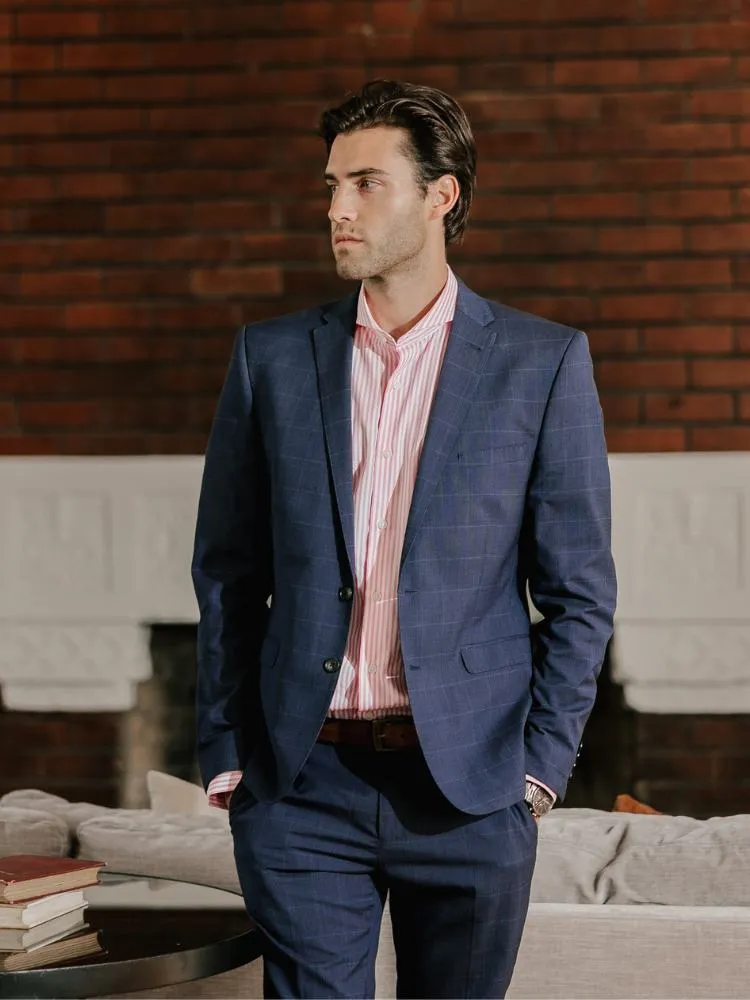 Extreme Cutaway Big Pink Stripes Shirt