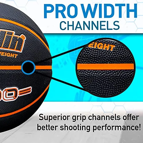 Franklin Sports 5000 Official Size 29.5" Basketball - Black/Orange