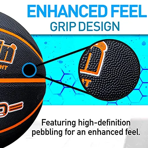Franklin Sports 5000 Official Size 29.5" Basketball - Black/Orange