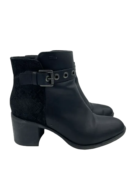 Geox Respira Black Ankle Boots