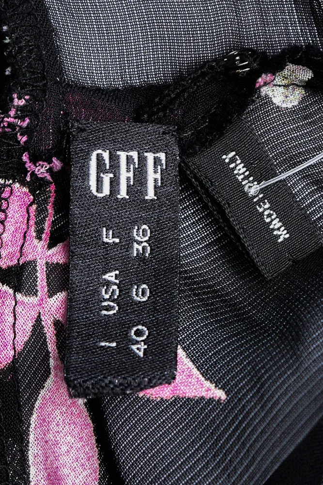 GFF Sheer Rose Print Dress