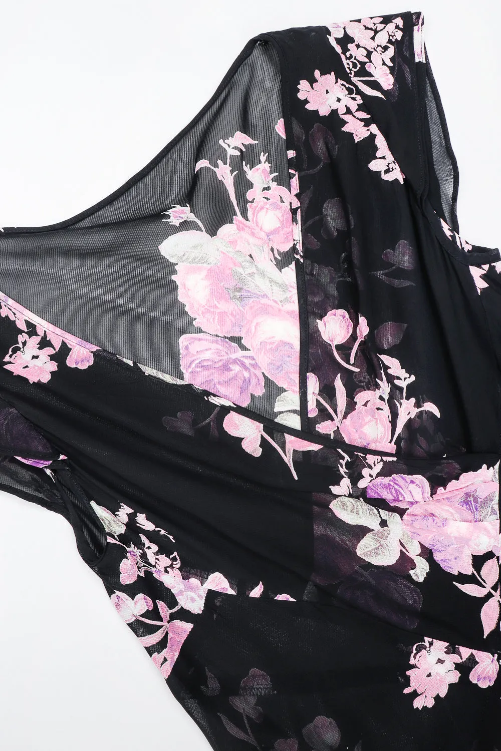 GFF Sheer Rose Print Dress