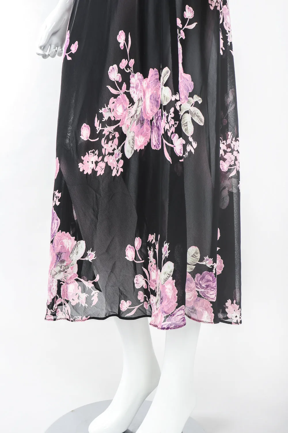GFF Sheer Rose Print Dress