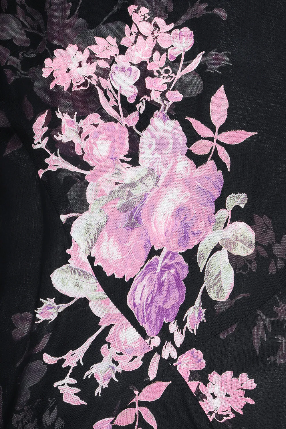 GFF Sheer Rose Print Dress