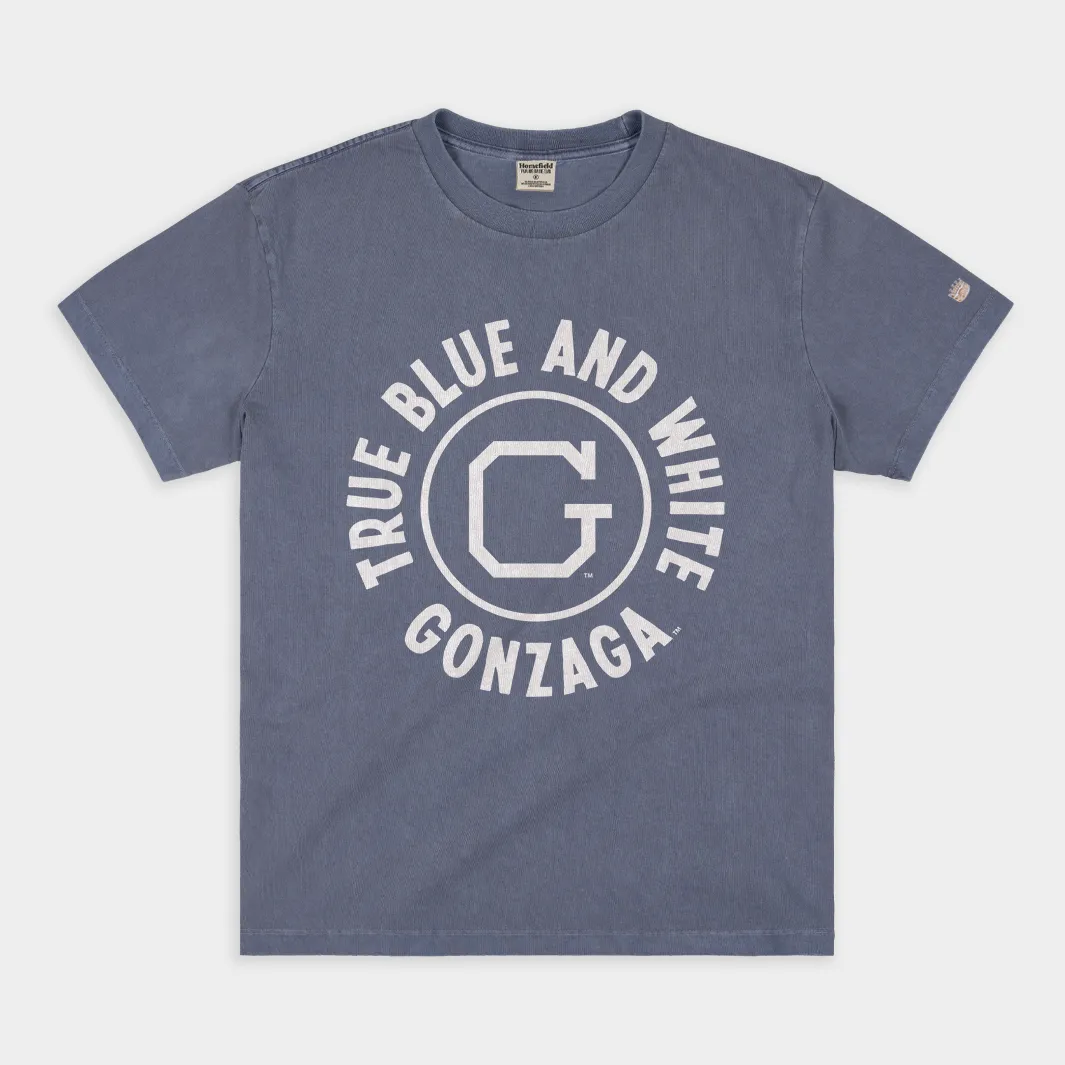 Gonzaga Vintage Basketball Half Court Tee