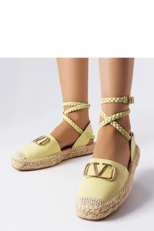 Green tied espadrilles