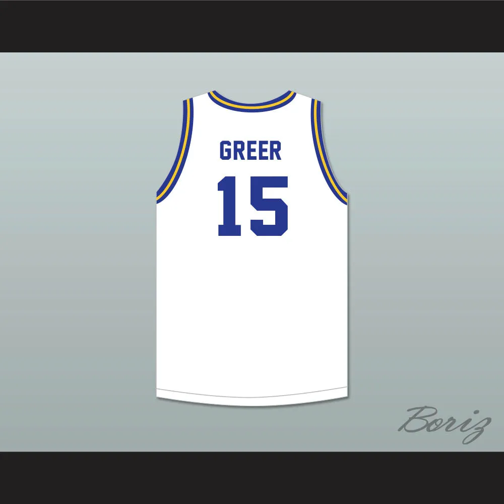 Hal Greer 15 Frederick Douglass Junior and Senior High School Tigers White Basketball Jersey 2