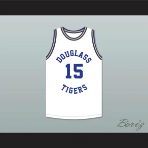 Hal Greer 15 Frederick Douglass Junior and Senior High School Tigers White Basketball Jersey 2