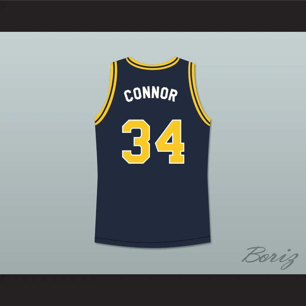 Hang Time Julie Connor 34 Deering Tornados High School Basketball Jersey