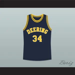 Hang Time Julie Connor 34 Deering Tornados High School Basketball Jersey
