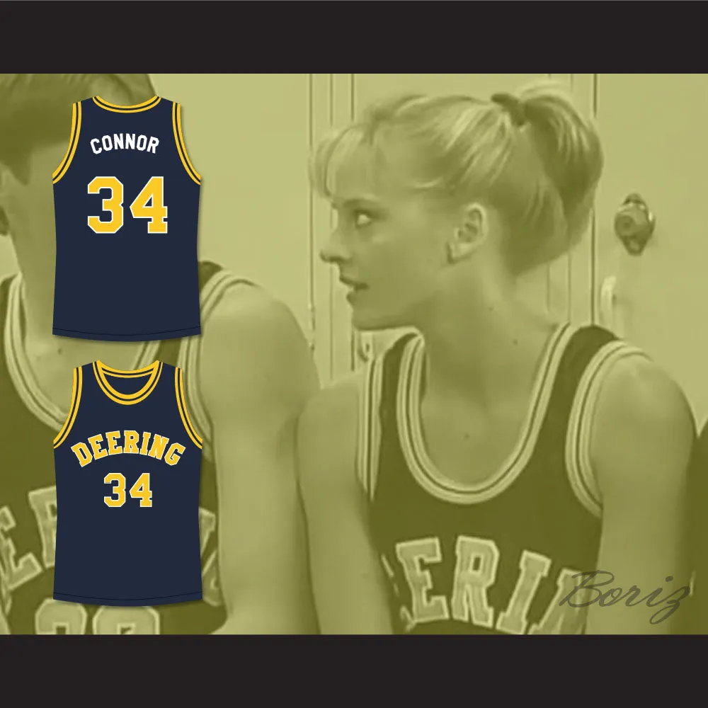 Hang Time Julie Connor 34 Deering Tornados High School Basketball Jersey