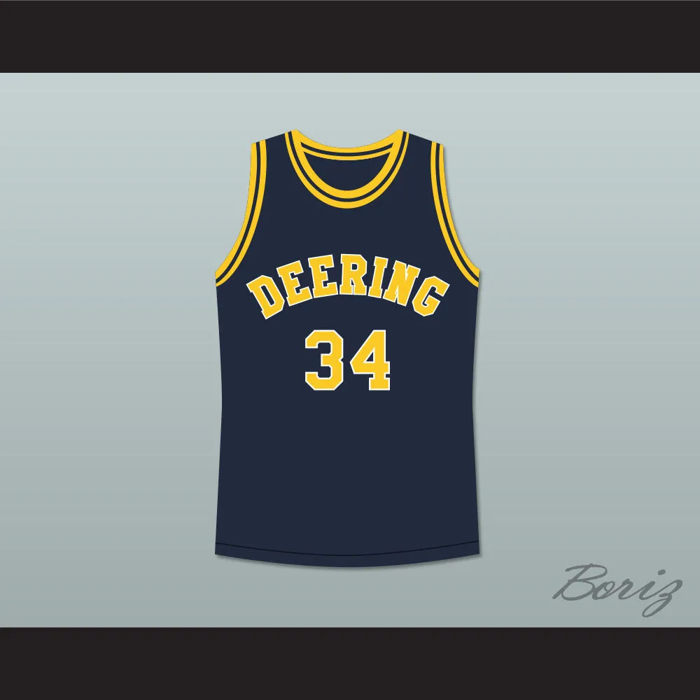 Hang Time Julie Connor 34 Deering Tornados High School Basketball Jersey