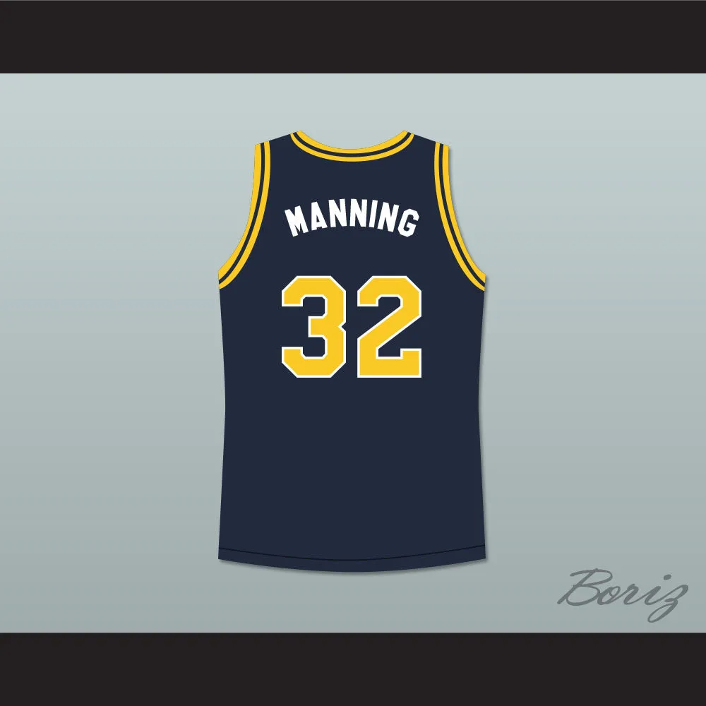 Hang Time Michael Manning 32 Deering Tornados High School Basketball Jersey