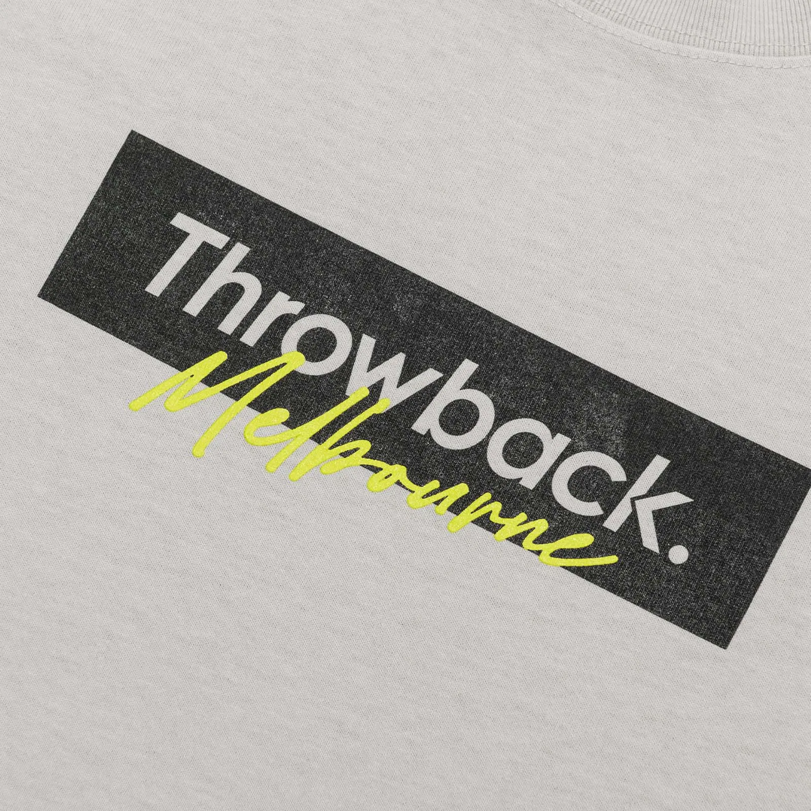 Headline Melbourne Oversized T-Shirt  - Washed Bone
