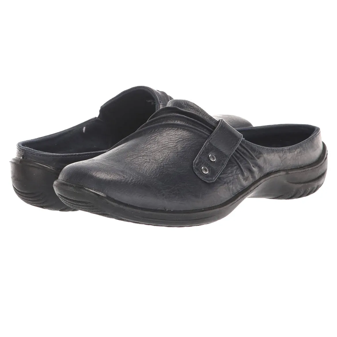 HOLLY Women's Comfort Flats Mules Slip On Clogs