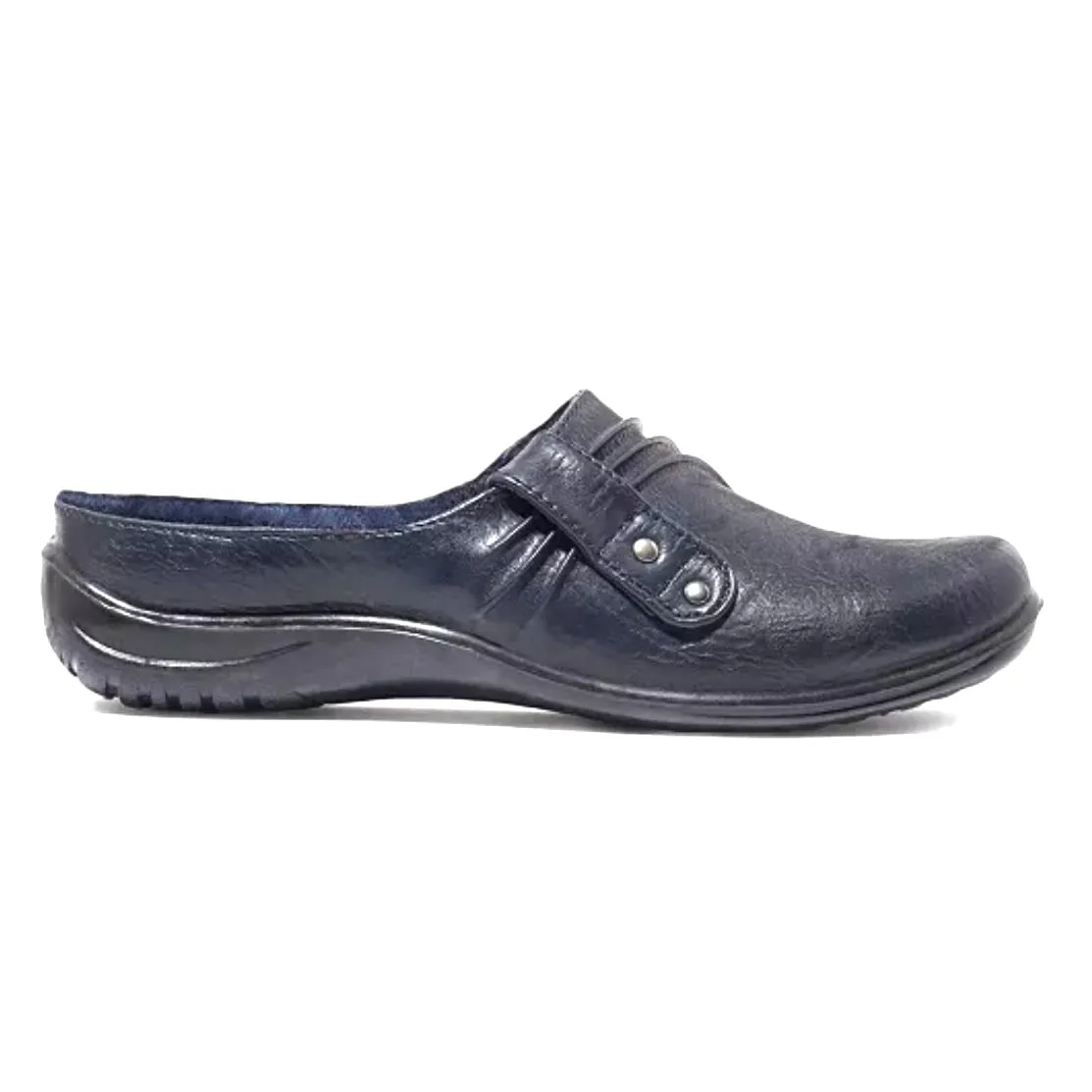 HOLLY Women's Comfort Flats Mules Slip On Clogs