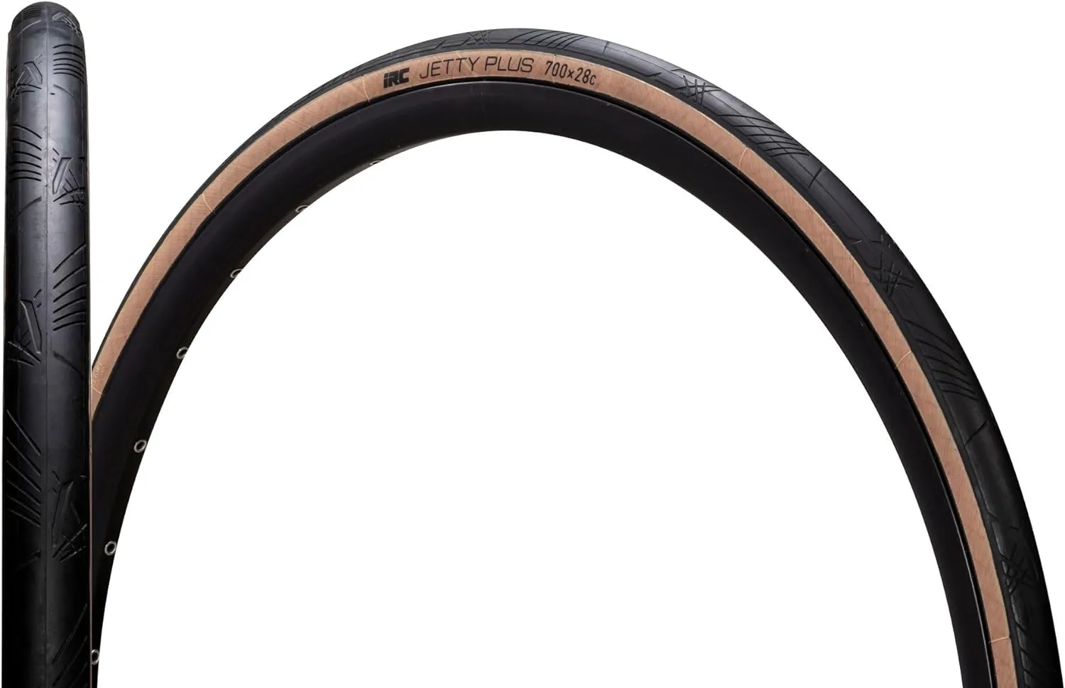 IRC TIRE Jetty Plus Black/Brown Sidewall 700x32C Folding