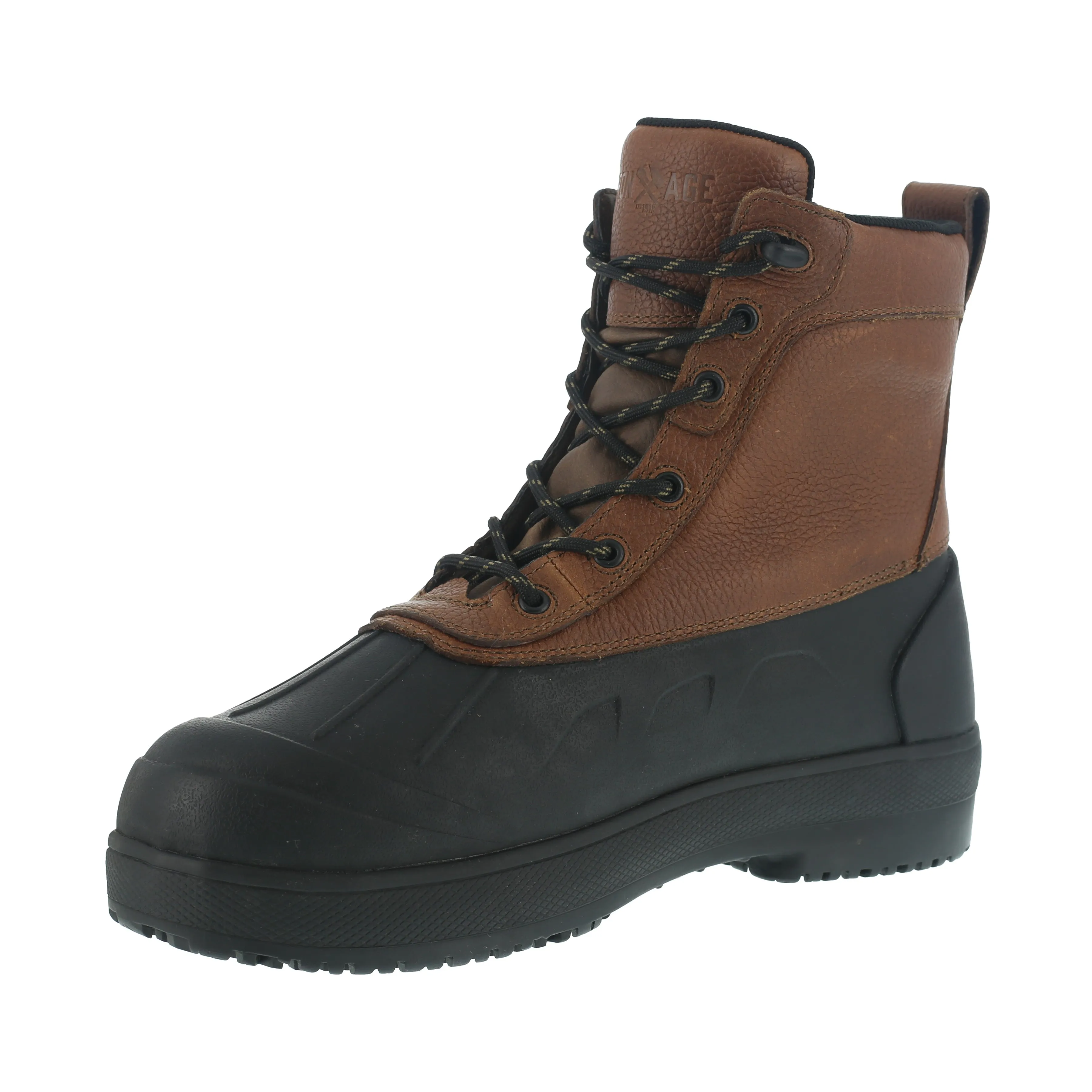 Iron Age Women's Compound Comp Toe Waterproof Rubber Vamp Work Boot - Black - IA9650