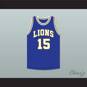 Jeff Hornacek 15 Lyons Township High School Lions Royal Blue Basketball Jersey 1