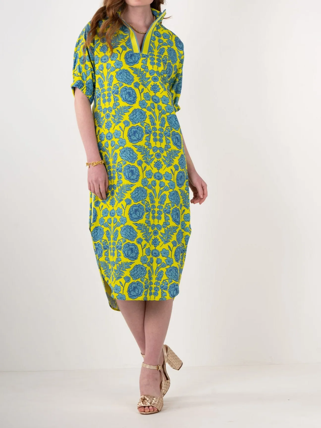 Joy Bouquet Poppy Caftan