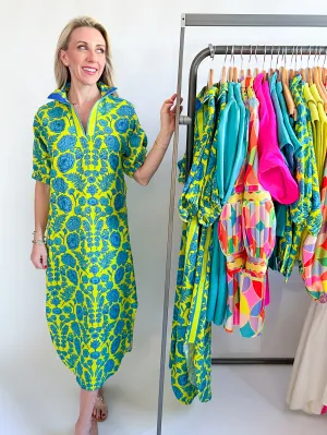 Joy Bouquet Poppy Caftan