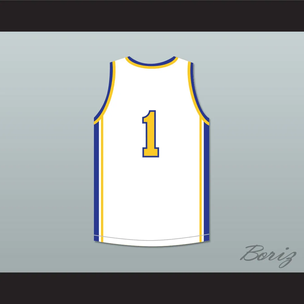 Klay Thompson 1 Santa Margarita Catholic High School Eagles White Basketball Jersey