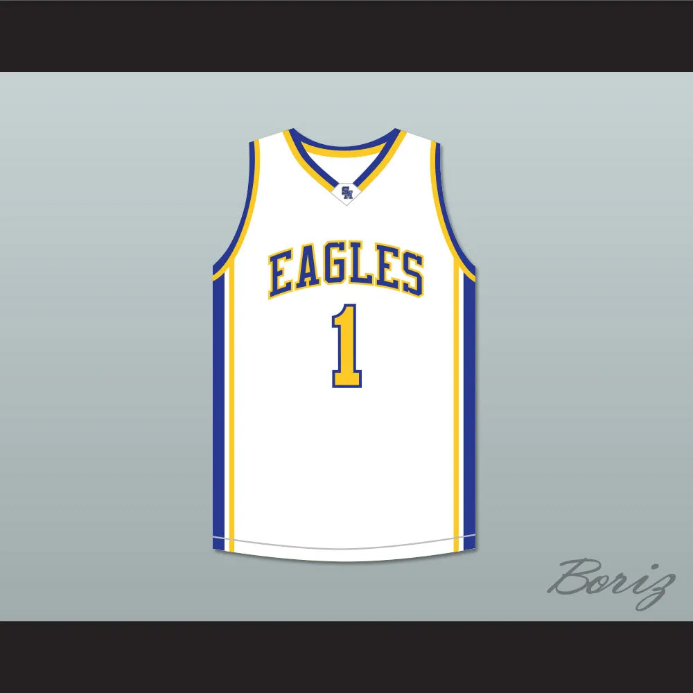 Klay Thompson 1 Santa Margarita Catholic High School Eagles White Basketball Jersey