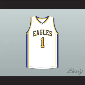 Klay Thompson 1 Santa Margarita Catholic High School Eagles White Basketball Jersey