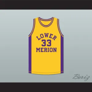 Kobe Bryant 33 Lower Merion High School Aces Yellow Basketball Jersey 4