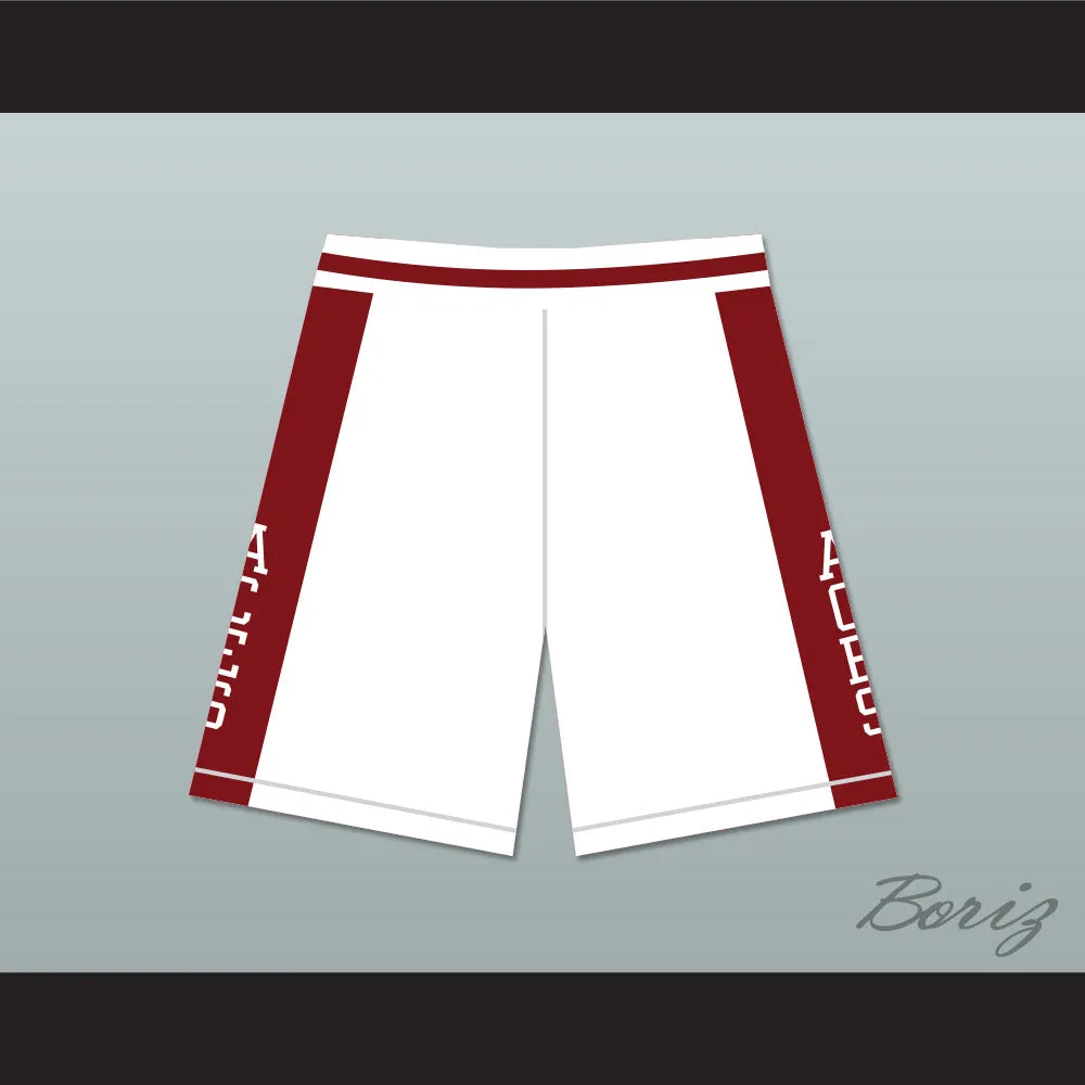 Kobe Bryant Lower Merion High School Aces White Basketball Shorts