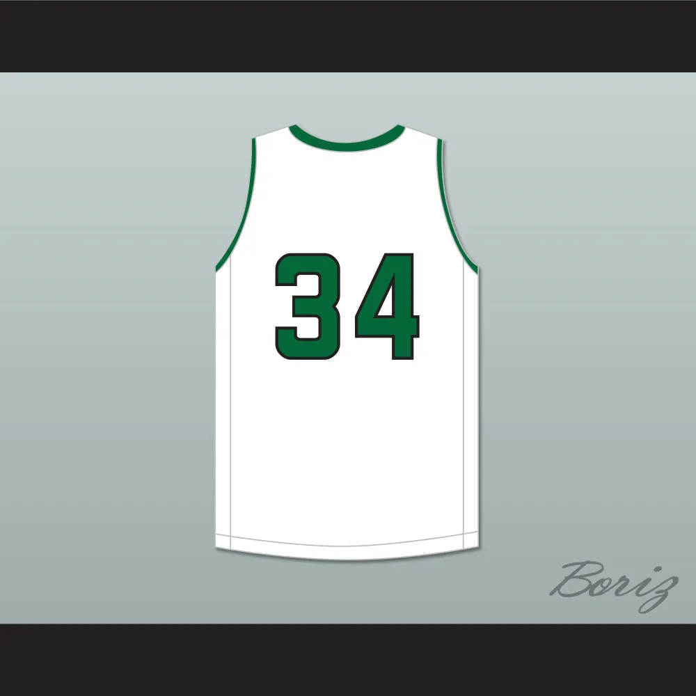 Kostas Antetokounmpo 34 Dominican High School Knights White Basketball Jersey 1