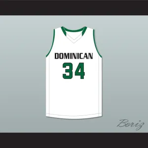 Kostas Antetokounmpo 34 Dominican High School Knights White Basketball Jersey 1